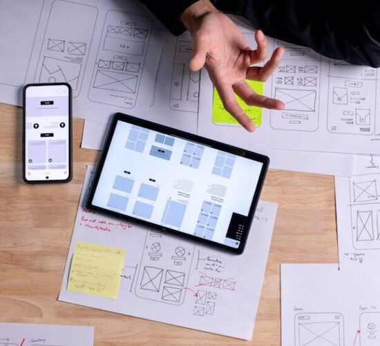 Planung von Webseiten, Online Shops und Apps